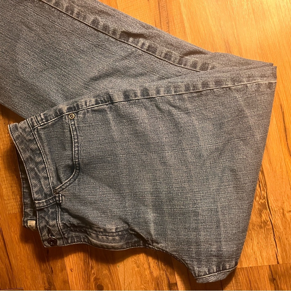 Thrifted, hemmed, vintage cute booty design Jessica Size 12 Jeans